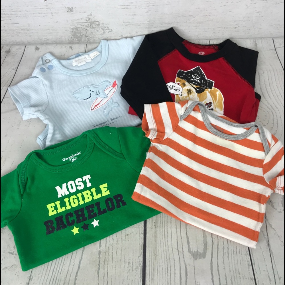 3-6 Months Infant Boy Onesies